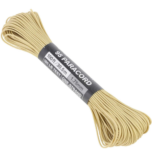 95 Paracord Type 1 Sand Made in the USA Polyester/Nylon
