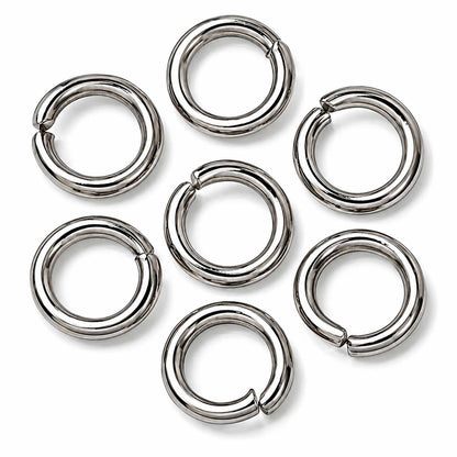 9 mm 304 Stainless Steel Open Jump Rings (25 Pack) 280-