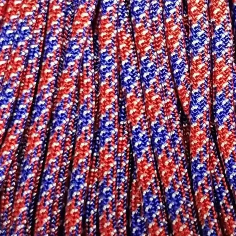 ANZAC (Red White and Blue) 550 Paracord Made in the USA (100 FT.)  163- nylon/nylon paracord
