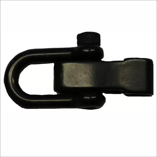 Adjustable Large Black Stainless Steel U Shackle Knruled Knob  (1 Pack)  paracordwholesale
