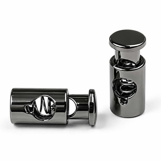 Alloy Gunmetal Cord Lock/Stop 3/4" x 5/16" (10 Pack) 280-