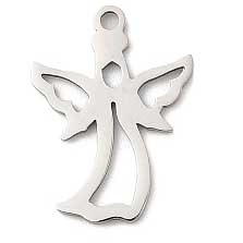 Angel Swaying 201 Stainless Steel Pendant/Charm (10 Pack)