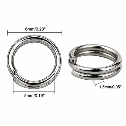 Antique Bronze Double Loop Split / Jump Rings (25 Pack) Discounts Available 280-
