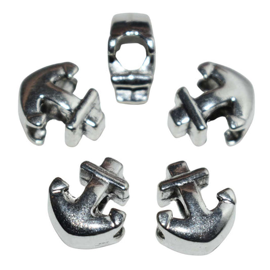 Antique Silver Anchor Alloy Bead/Charm (10 Pack) 280-