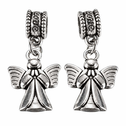 Antique Silver Angel Alloy Pendant/Dangle Charm (10 Pack) 280-
