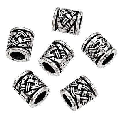 Antique Silver Column Alloy Bead/Charm (10 Pack) 280-