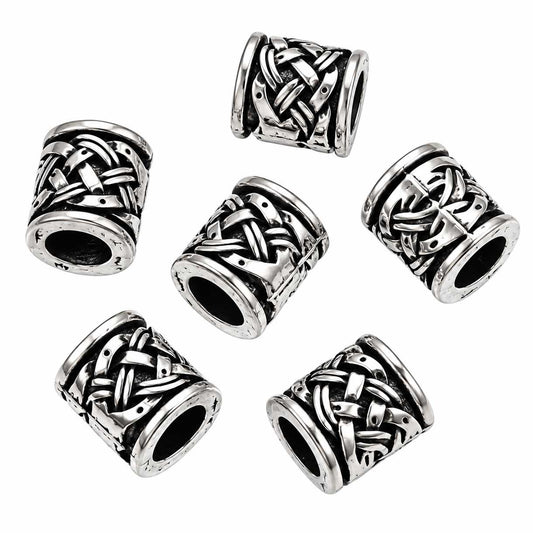 Antique Silver Column Alloy Bead/Charm (10 Pack) 280-