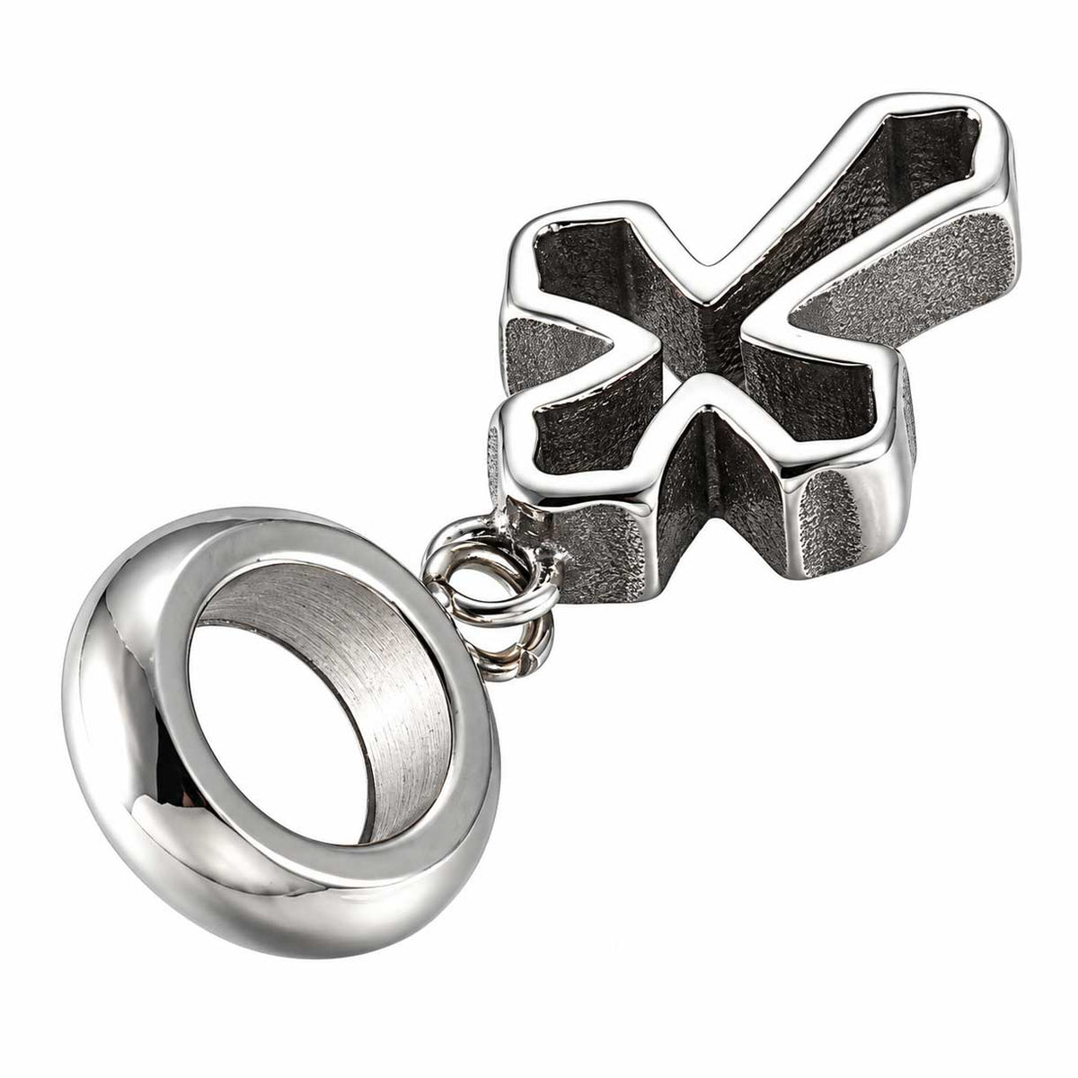 Antique Silver Hollow Stylish Cross Pendant (1 Pack) 280-