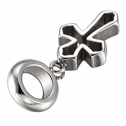 Antique Silver Hollow Stylish Cross Pendant (1 Pack) 280-