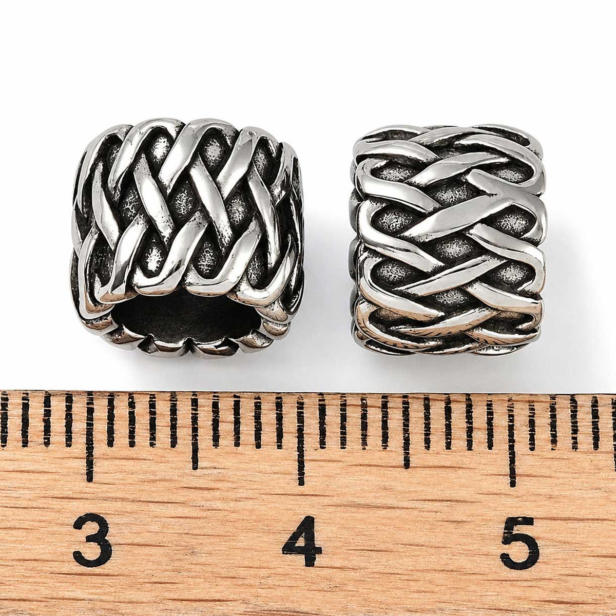 Antique Silver Paw Print 304 Stainless Steel Bead/Charm