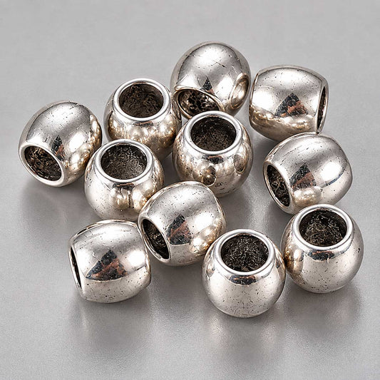 Antique Silver Round Alloy Bead/Charm (20 Pack) 280-