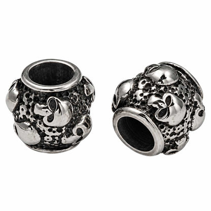 Antique Silver Skulls Metal Beads 304 Stainless Steel