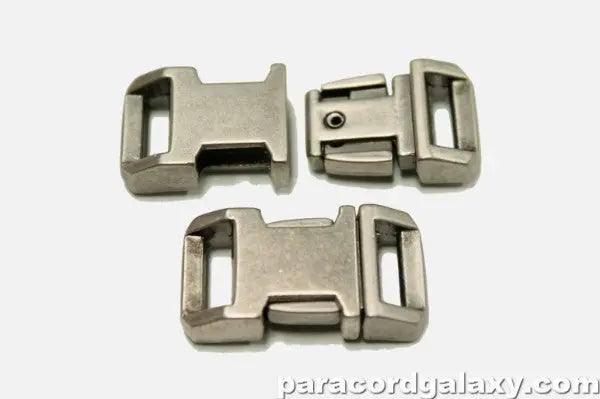 BZ 1/2 Inch Gun Metal Zinc Side Release Buckle  (1 Pack)  paracordwholesale