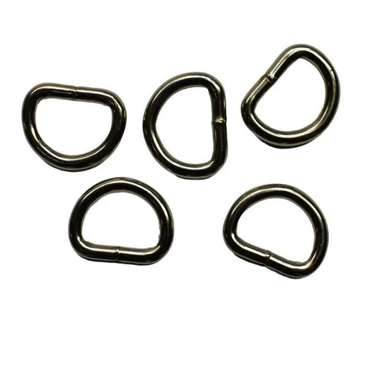 BZ 5/8 IN WELDED STEEL D RING (5 Pack)  paracordwholesale