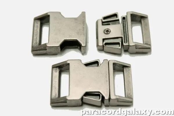 BZ 5/8 Inch Gun Metal Zinc Side Release Buckle (1 Pack)  paracordwholesale