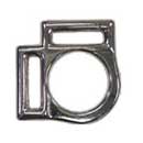 BZ 1" Nickel Plated Zinc 2 sided Heavy Halter Square (1 Pack)