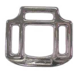 BZ 1" Nickel Plated Zinc 3 sided Halter Square (1 Pack)