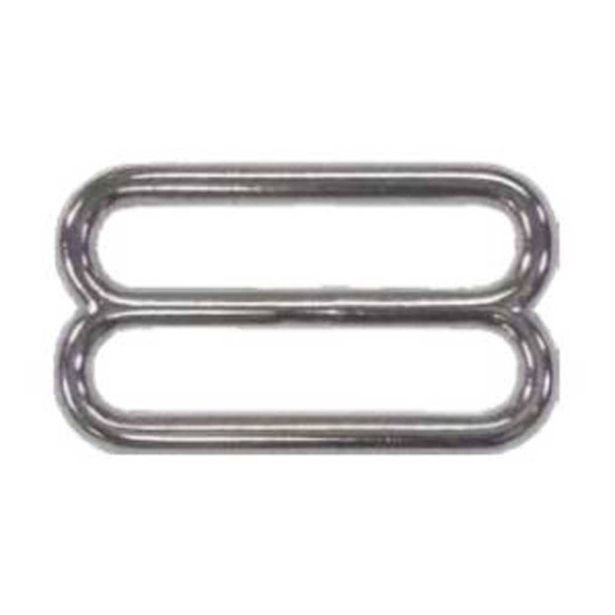 BZ 5/8" Nickel Plated Zinc Slides Buckle (1 Pack)