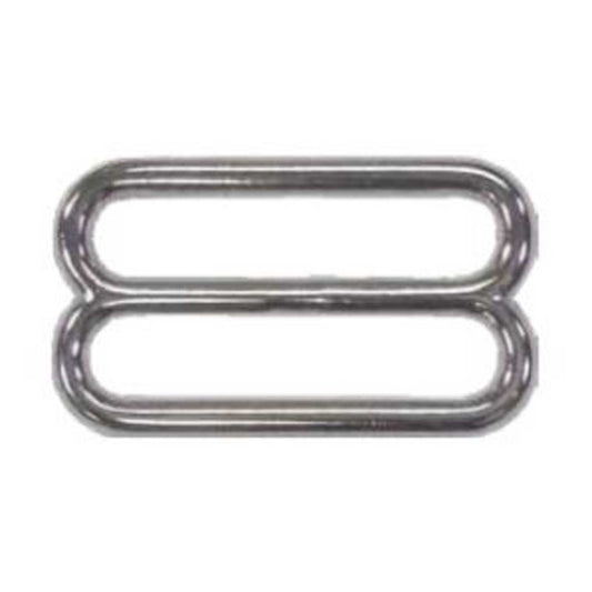 BZ 5/8" Nickel Plated Zinc Slides Buckle (1 Pack)