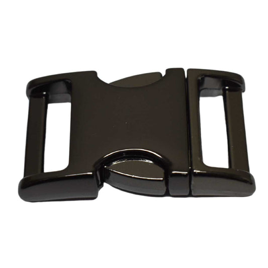BZ High Polish Black 5/8" Nickel Plated Zinc Side Release Buckle 