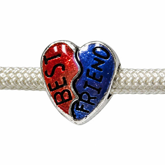 Best Friend Heart Bead (10 Pack) China