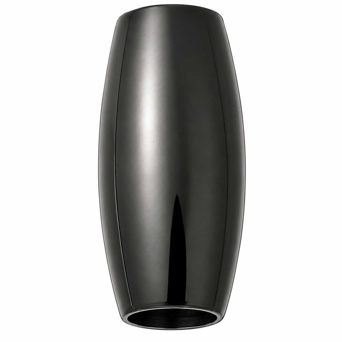 Black Long Barrel Metal Beads 304 Stainless Steel (2 Pack) 280-