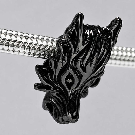 Black Wolf Bead (5 Pack) China