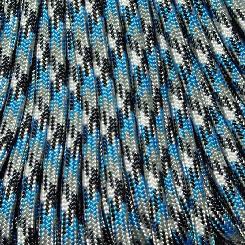 Blue Camo 550 Paracord Made in the USA (100 FT.)  167- poly/nylon paracord