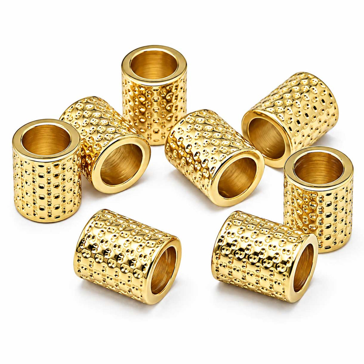 Brass Golden Column Bead/Charm (5 pack) 280-