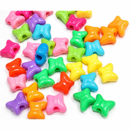 Butterfly Beads Assorted Plastic Colors (50 Pack) China