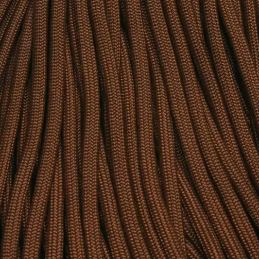 Chocolate Brown (Espresso) 550 Paracord Made in the USA 1000FtSpool 163- nylon/nylon paracord