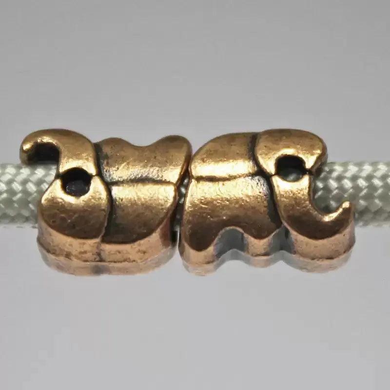 Copper Elephant Bead (5 pack)  China