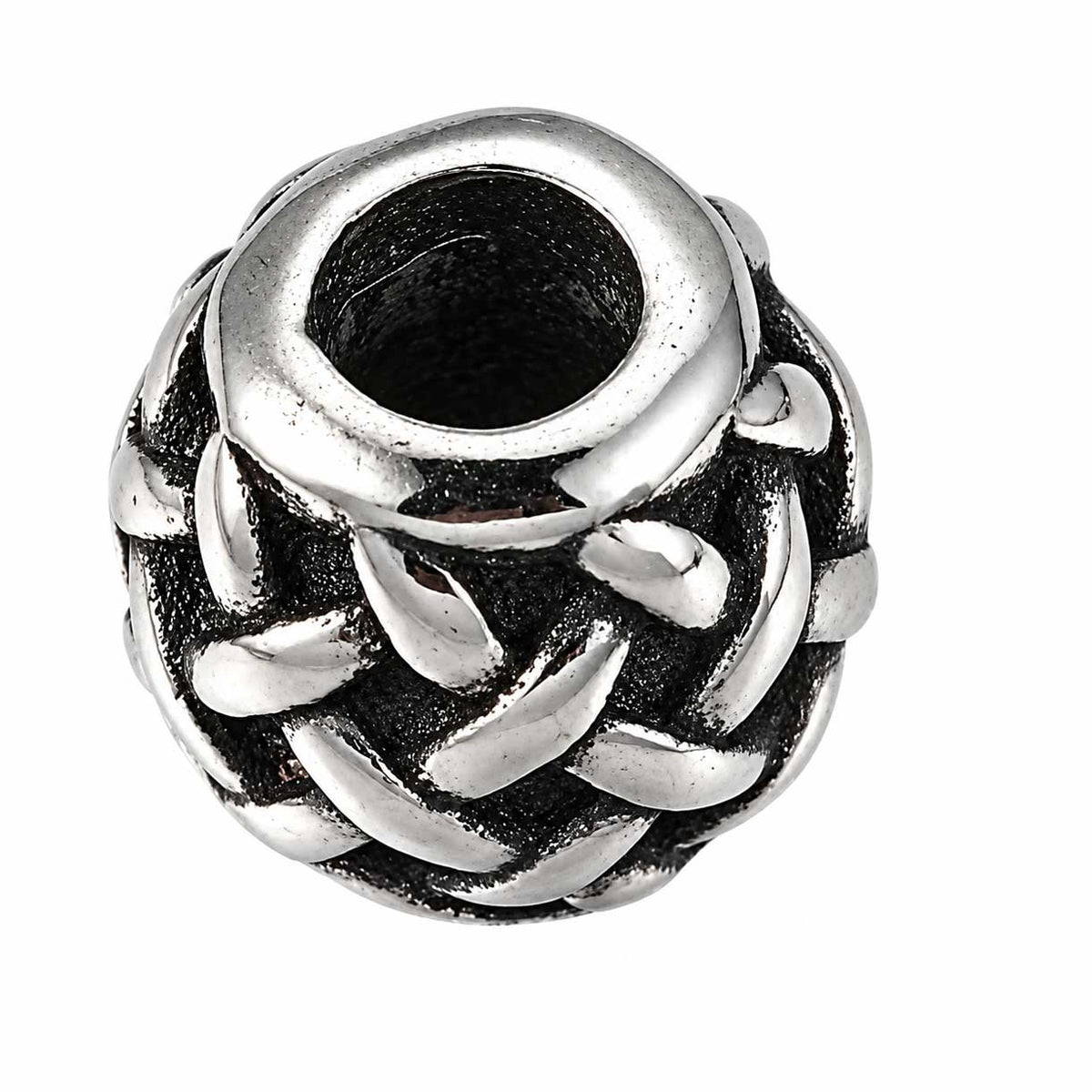 Cross Hatch Metal Beads 316 Surgical Stainless (2 Pack) 280-