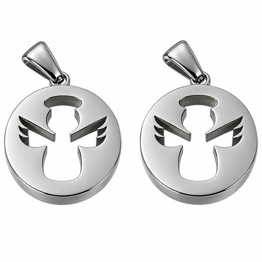 Cut Out Angel 304 Stainless Steel Pendant/Charm (2 Pack) 280-