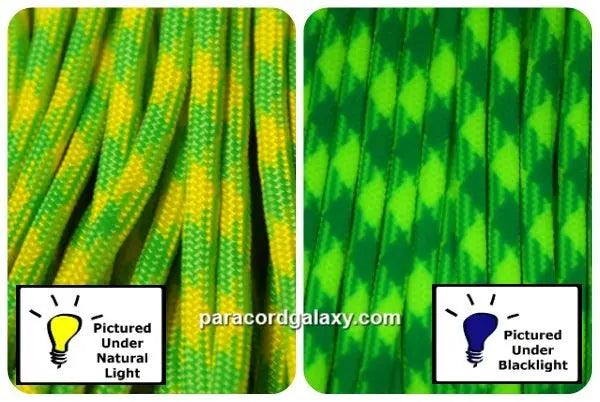 Dayglow Day Glow 550 Paracord Made in the USA (100 FT.)  163- nylon/nylon paracord