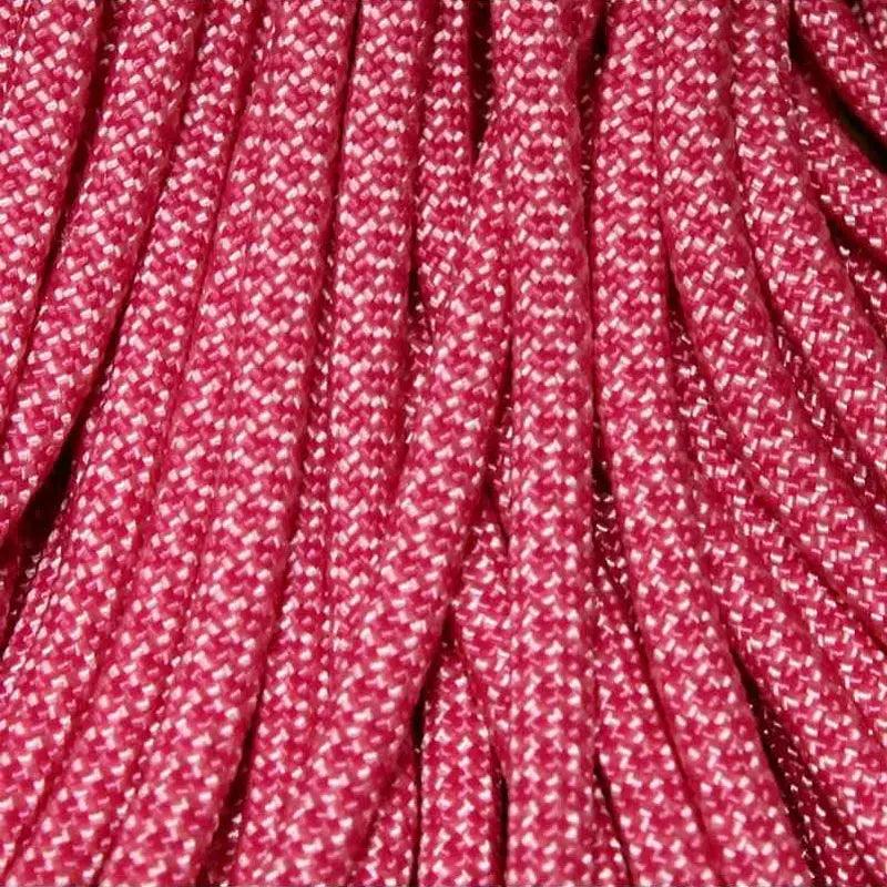 Diamonds Rose Pink with Fuchsia 550 Paracord Made in the USA  163- nylon/nylon paracord