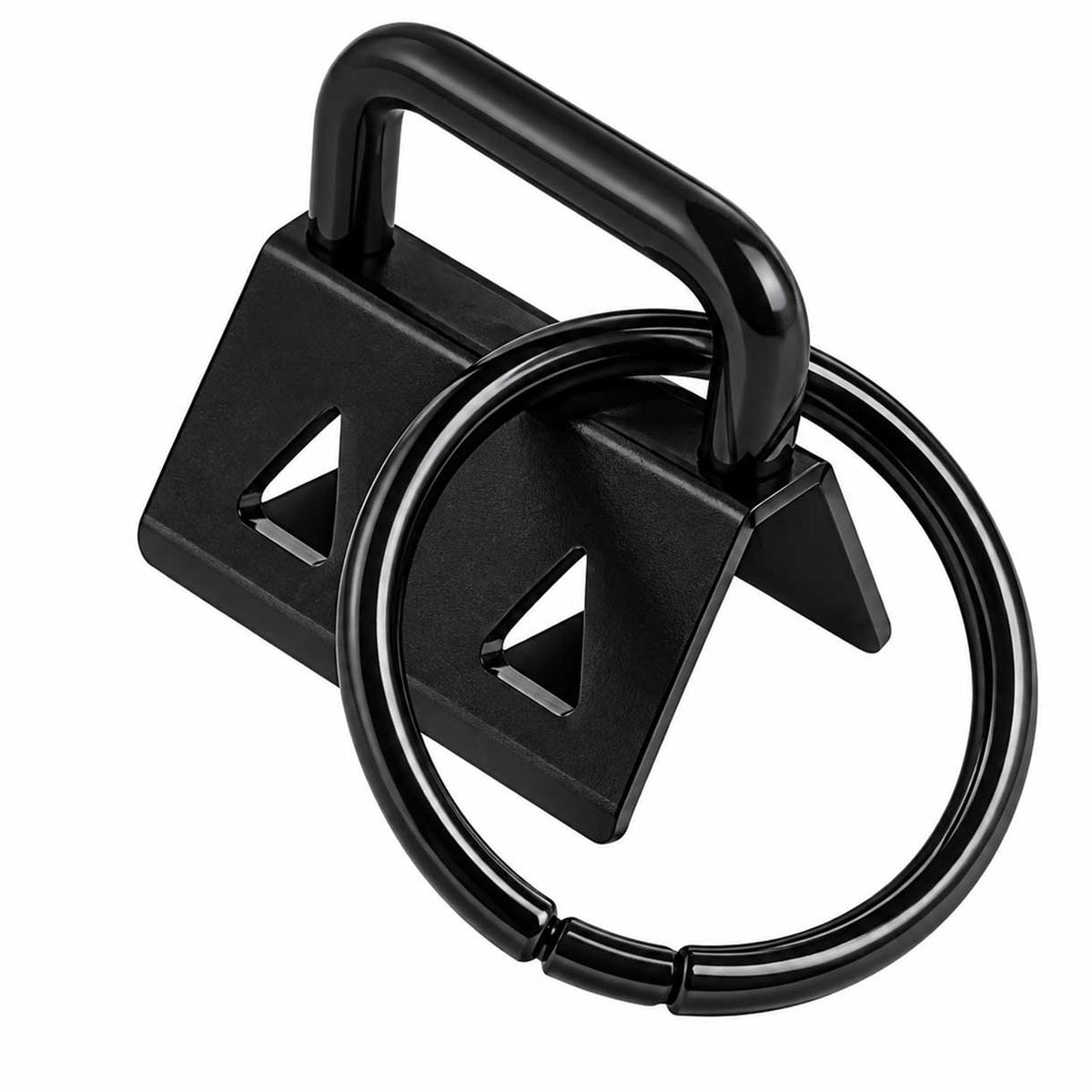 Electrophoresis Black Iron Ribbon Ends w/Split Ring (10 Pack) 280-