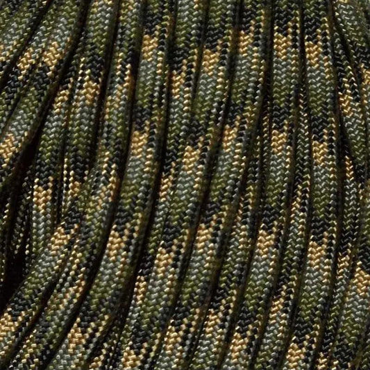 Forest Camo 550 Paracord Made in the USA (100 FT.)  167- poly/nylon paracord