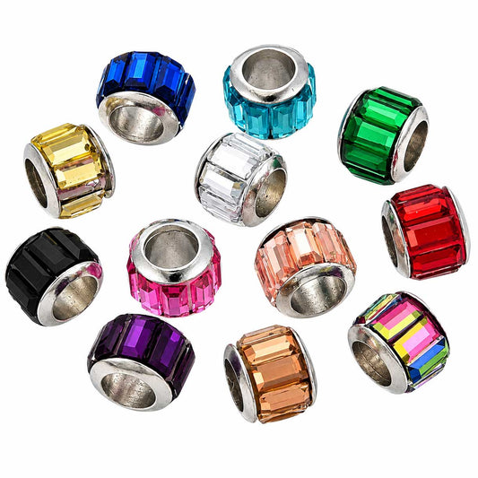 Glass beads Brass Core Mixed Color Variety Pack (25 Pack) 280-