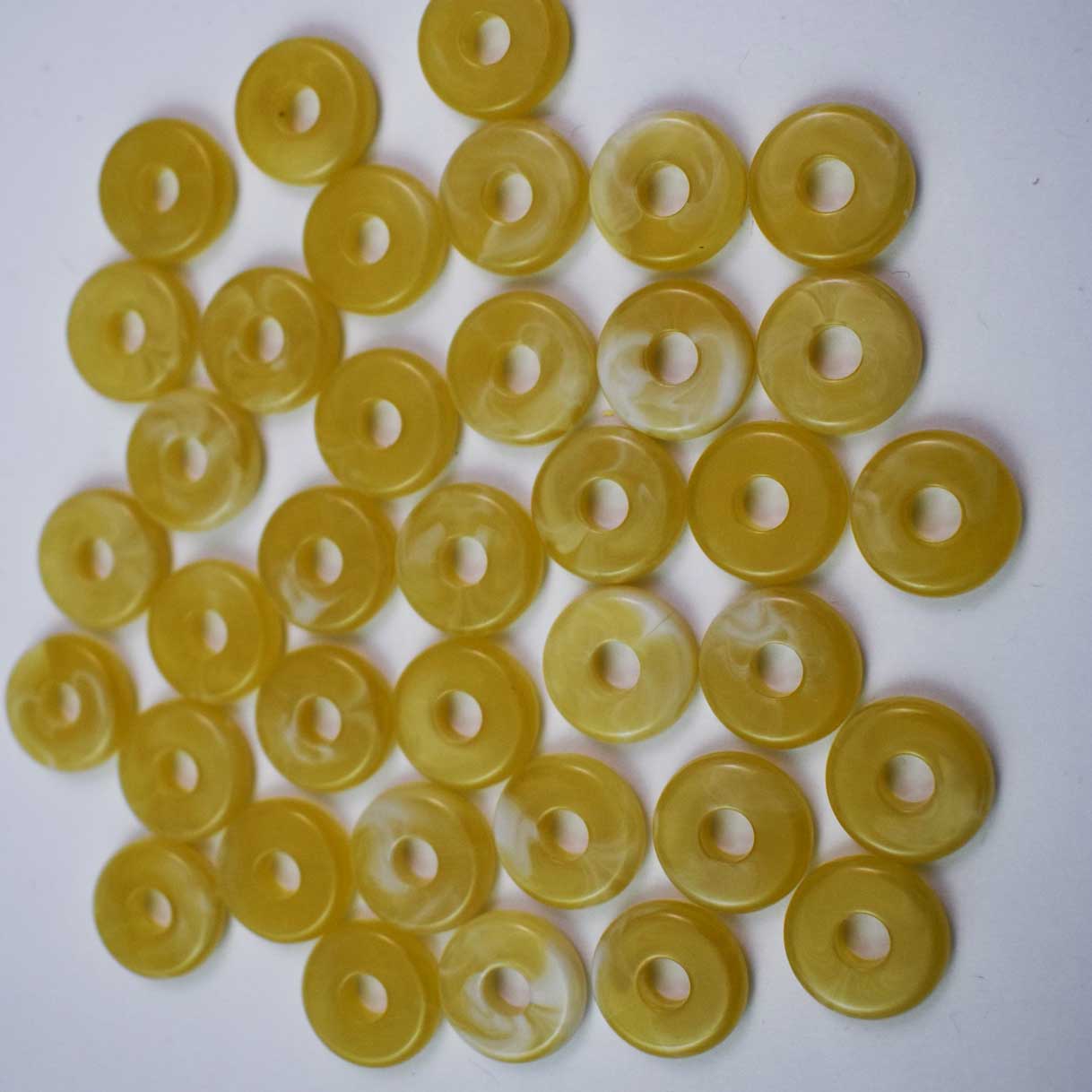 Gold Acrylic Disc/Spacer Bead/Charm
