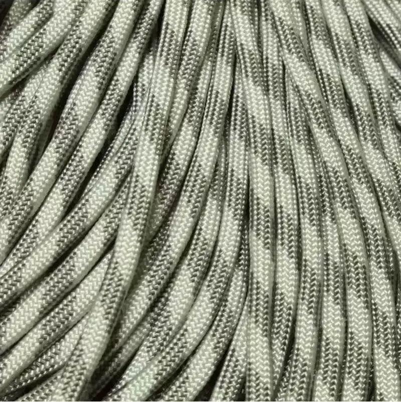 Gray Scale 550 Paracord Made in the USA (100 FT.)  163- nylon/nylon paracord