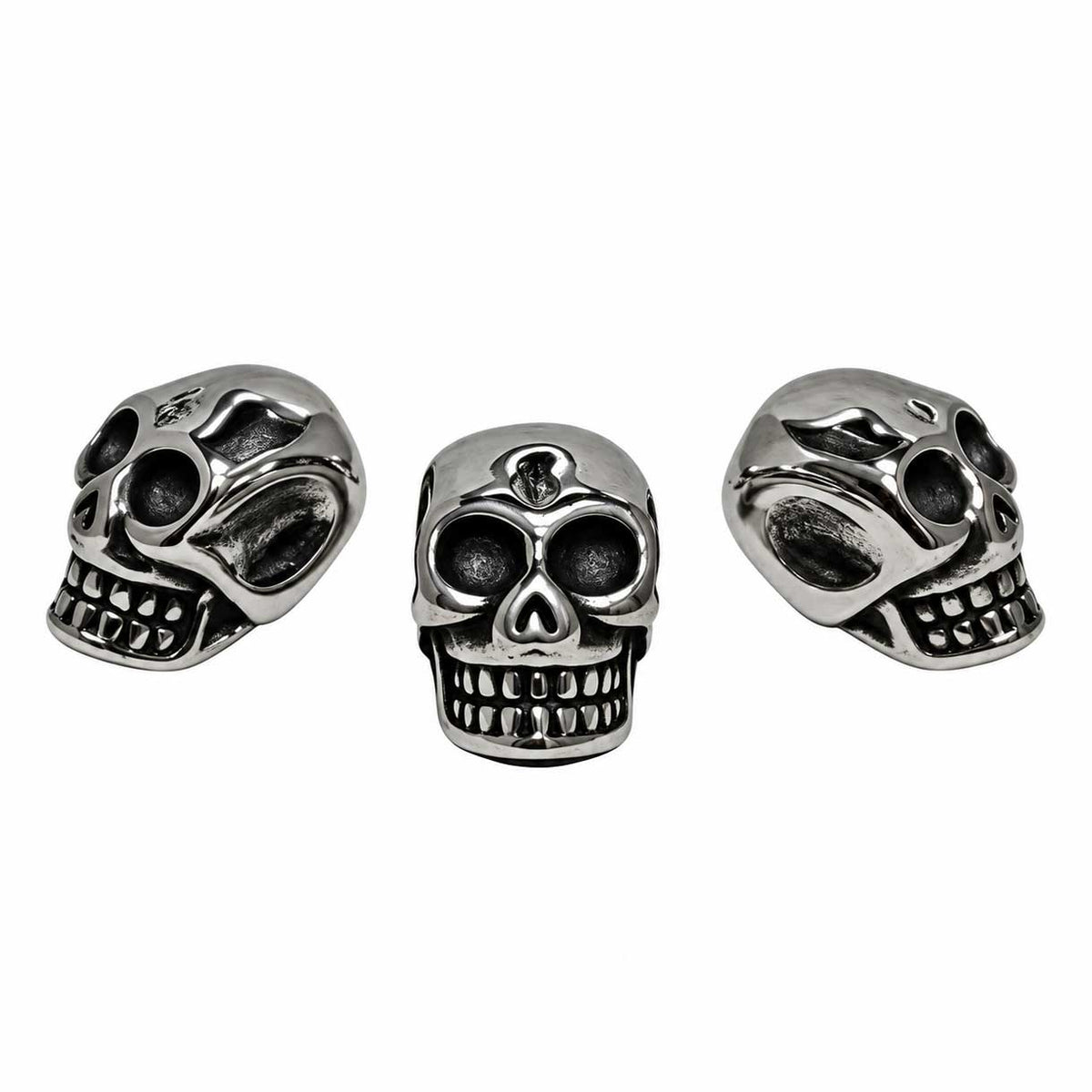 Grinning Skull Bead (5 Pack) China
