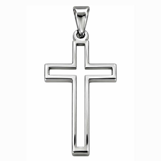 Hollow Cross Pendant 304 Stainless Steel (2 Pack) 280-