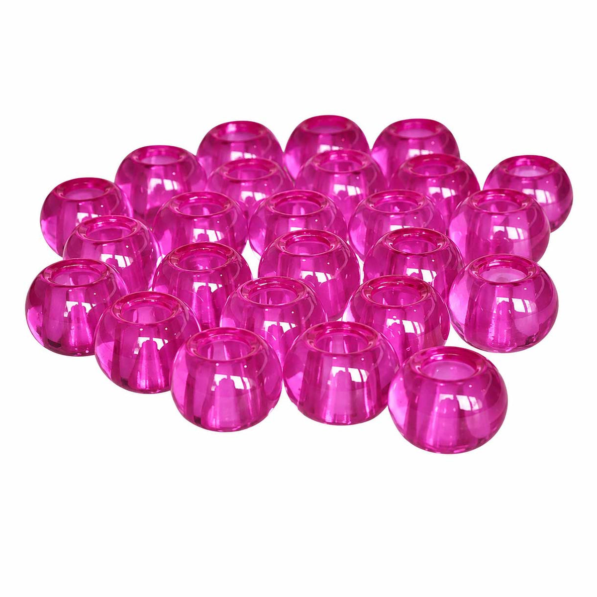 Hot Purple Glass Bead (25 pack) China