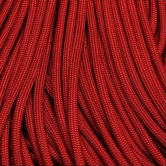 Imperial Red 550 Paracord Made in the USA  163- nylon/nylon paracord
