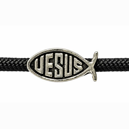 Jesus Ichthys Bead (5 Pack) China