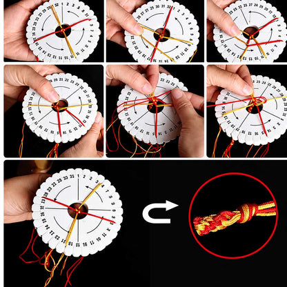 Large Round Eva Braiding Disc/Disk/Macrame Board 16x1.5 cm