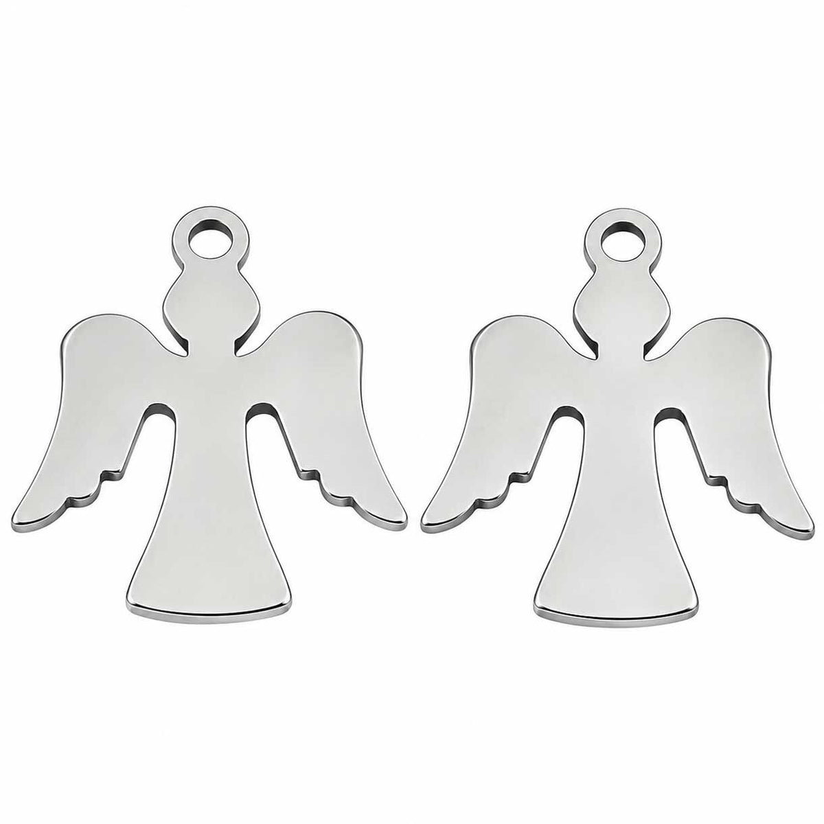 Laser Cut Angel 201 Stainless Steel Pendant/Charm (10 Pack) 280-