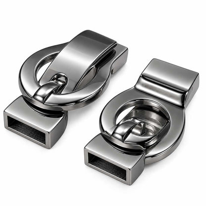 Locking Silver Magnetic Clasp 304 SS Glue In Ends 3x10 mm (1 Pack) 280-