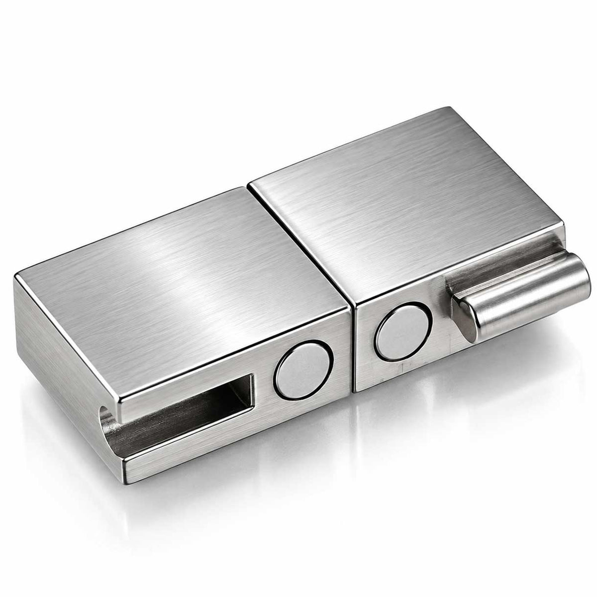 cLocking Silver Magnetic Clasps 304 S.S. Glue In Ends (1 Pack) 280-